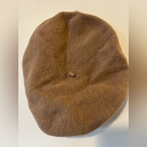 Beret Basque Deluxe Tan Beige Khaki Wool Beret Vintage French Classic